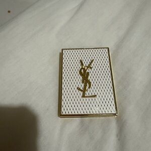 YSL White and Gold Compact